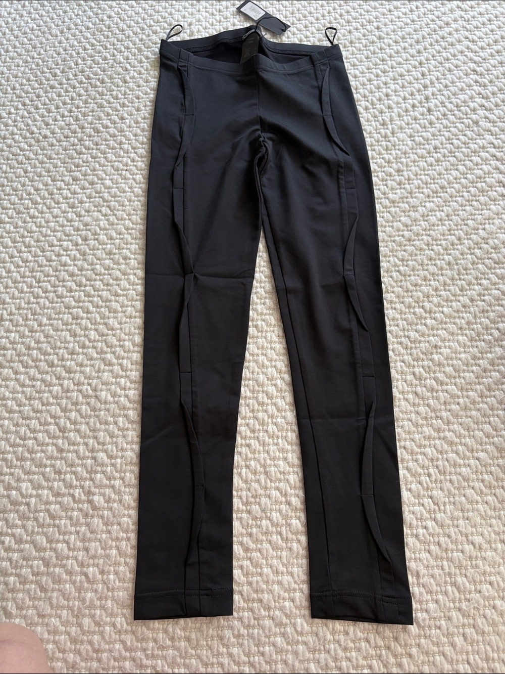 Anne Fontaine Black Stretch Active Leggings 36